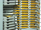 Figure 4. Defined pathways: these trays minimise cable tangling and weaving as well as improve access